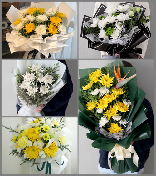 湖北咸宁市赤壁市黄盖湖镇铁山村白事花束代送